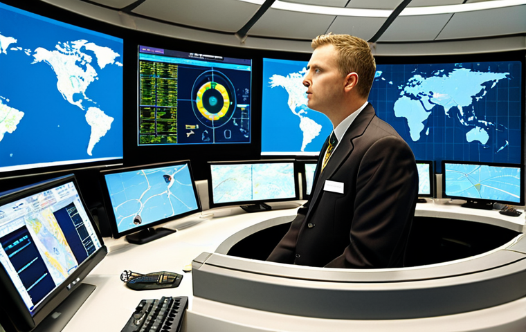 **

**Prompt:**  Modern air traffic controller in a control tower, working with advanced computer systems and displays showing flight paths and environmental data (fuel efficiency, emissions).  Emphasis on technology and environmental awareness.  Daytime, bright, professional setting.  Consider adding a subtle globe or map graphic in the background.

**