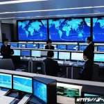 항공운항관리사 커리어 패스 - A modern Japanese air traffic control center bustling with activity, featuring a focused aviation op...